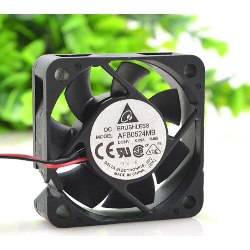 Delta Electronics AFB0524MB Server Cooling Fan DC 24V 0.09A 50x50x15mm 2-wire