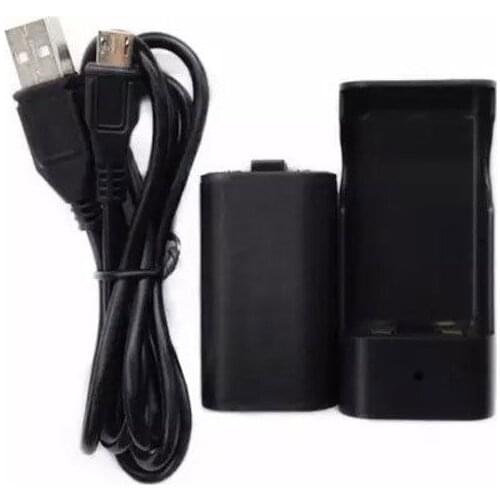 OSTENT Rechargeable Battery Pack + USB Charger Dock for Microsoft Xbox One Wireless Controller