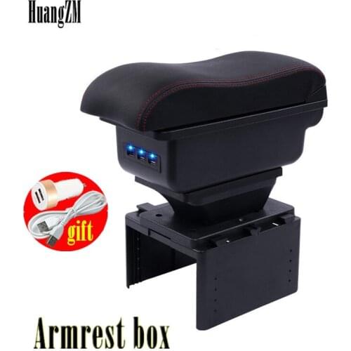 For Renault Clio Megane Captur Scenic Laguna Twingo Fluence Koleos Armrest box central Store content box with cup holder ashtray