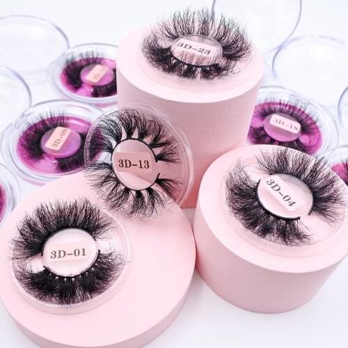 25 mm Mink Eyelashes Maquillaje Lash Extention Full Fluffy Thick Lashes Dramatic 3D Mink Eyelashes Vendor