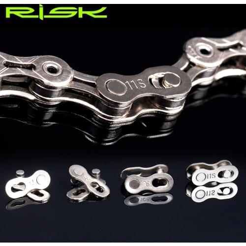 RISK Bike Chains Connector for 8S/9/10/11/24 Speed Quick Link Joint Chain Cycling Speed Quick Master Links For Mountain Bike