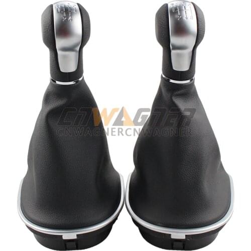 Car Gear Shift knob For Seat Altea Leon II Toledo III 2004-2012 Manual Stick Lever Pen Leather Gaiter Boot Cover