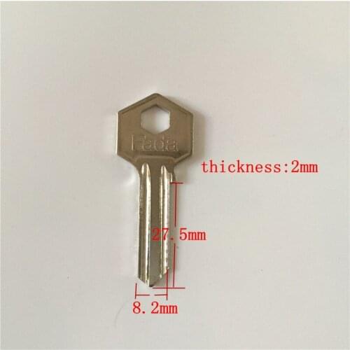 Locksmith supplies brass door key blanks A127 blank key 2.0mm thickness 27.5mm length[15pcs/lot]