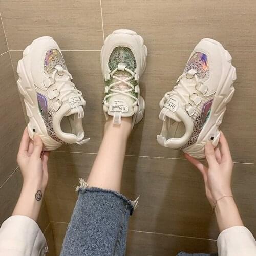 Stylish and Comfortable, Walk with Wind ~ Mesh Microfiber Sandal Boots Muffin Bottom Hollow Baotou Platform Heel Embroidery