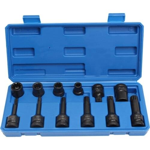 For VW Audi Cayenne Mercedes-Benz Brake Caliper Sub-cylinder Screw Removal Sleeve Bit Tool 10 Spend 7 Angle