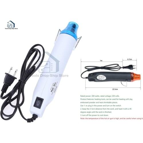 110V 220V Heat Gun Electric Nozzle Hot Shrink Plastic Heat Gun Repair Tool EU/US Plug With Seat Max 200 Temperature DIY tool