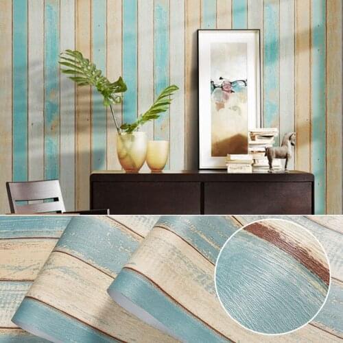 Wood Pattern Vinyl Wall Stickers Waterproof Self Adhesive Wallpapers for Living Room Bedroom Contact Paper Furniture Home Decors