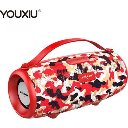 YOUXIU Bluetooth Speaker Wireless Outdoor Mini Loudspeakers Big Power Bass Subwoofer Music Player USB AUX Phone