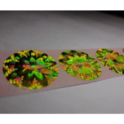 Customized made self adhesive hologram sticker labels. Free design ! void if removed