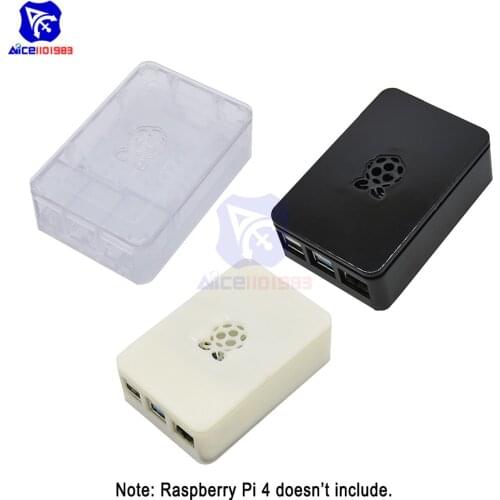 Diymore Raspberry Pi 4 ABS Protective Case Cover Shell Updated Raspberry Pi 4B 3 Color Available