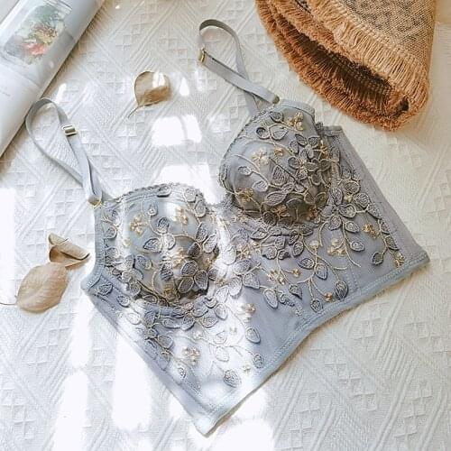 Embroidered push up underwear gathered backless wedding dress invisible bra sujetador sexy ladies outside wear