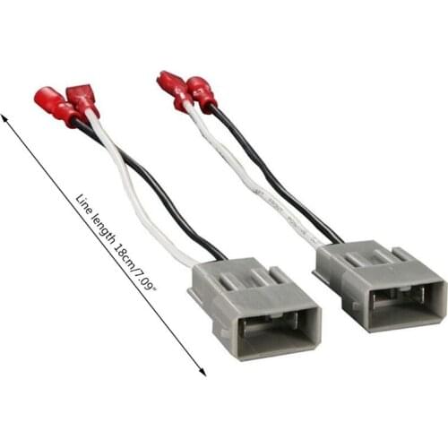 2Pcs Speaker Wire Harness Connects to OEM Adapter Plug Connector Wiring Cable Adaptor For HONDA Wholesale