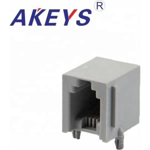 20PCS 616-PCB-4P4C Thickened Single port 90 degree transformer RJ45 Connector