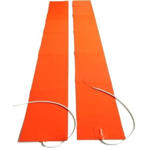 220v 2500w 8in*80in (203.2*2032*1.5mm) Silicone Rubber Heater Band for tank 1000mm lead wire come out from middle of 203.2mmside