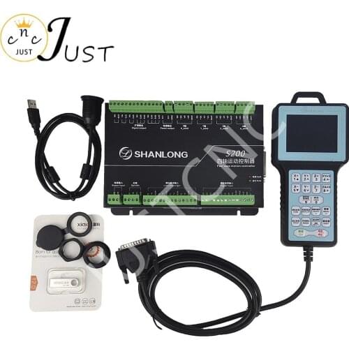 4-axis CNC controller, engraving machine offline motion control system, DSP SHANLONG S200 handheld control system