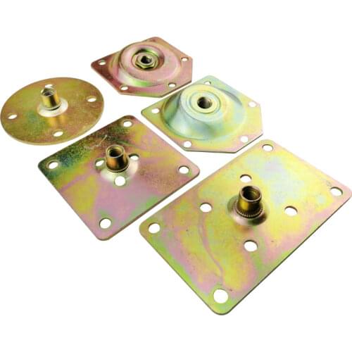 4pc Sofa leg Hinge Wood Plates Foot support fixed Base sleeve Connector Table Chair Feet Mounting Adapters DIY furniture part