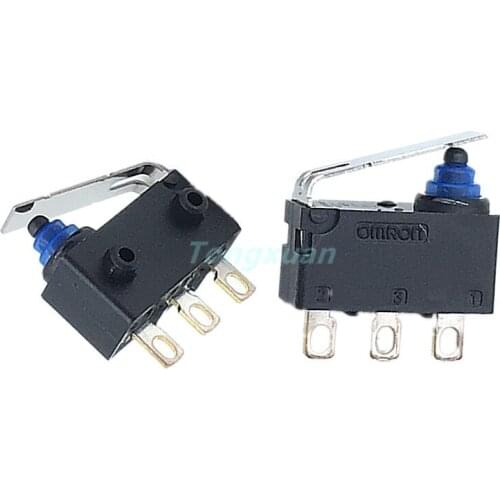 5pcs Limited Switch D2HW-EL291H-A515-AQ Waterproof Micro Switch Vertical Cmall Limit Stroke Switch With Handle Length 12.8MM