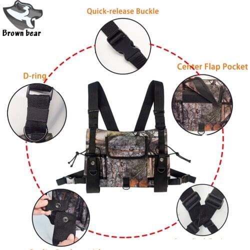 600D oxford fabric Outdoor Hunting Vest Harness Chest Rig Bag Tactical Vest Military or durability