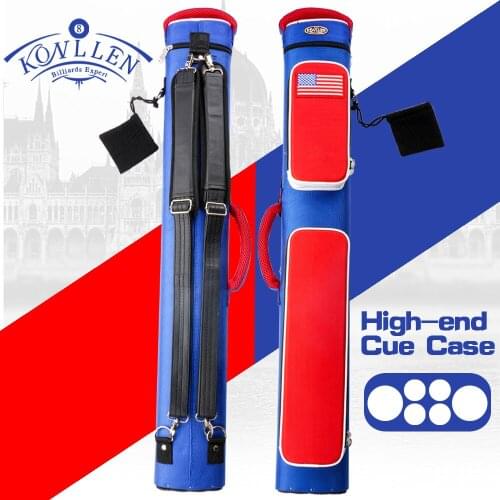 Konllen Billiard Case 6 Holes optimum fabric Case Handmade 5.5*12.5*88cm Oval Embroidery Bag fashion Billiard Accessories