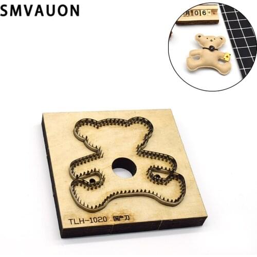 SMVAUON Die Cutting Mold Diy Leather Cute Little Bear Cartoon Pendant Mold Handmade Scrapbook Suitable For Die Cutting Machine