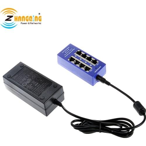 24V Gigabit Passive 4Port PoE Injector 802.3Af/at Power Over Ethernet With 24V 60W Power Supply For MikroTik Routerboard