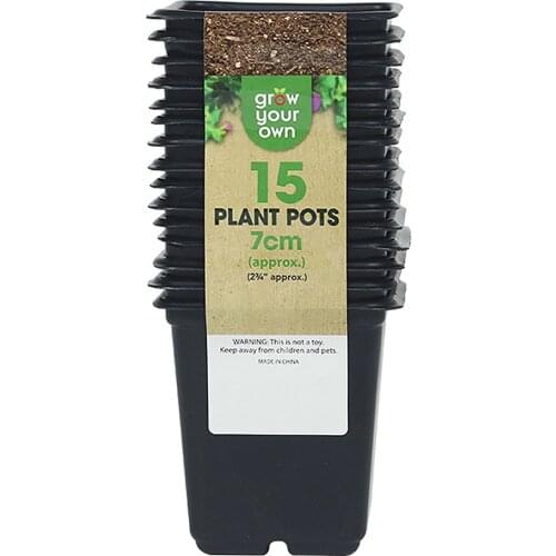 Nursery Pot Black Plastic Plant Flower Seedlings Grow Bag Transplanting Flowerpot Garden Supplies 2 Sizes for sale