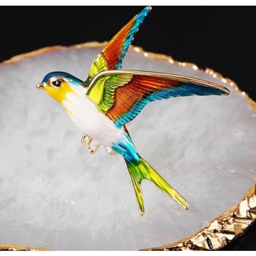 JINSE Bird Brooches For Clothes