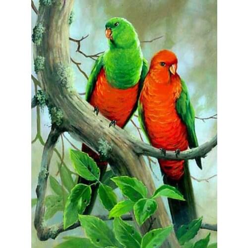 Picture of diamond mosaic handmade bird cross stitch crystal round diamond sets unfinished decorative full diamond embroidery