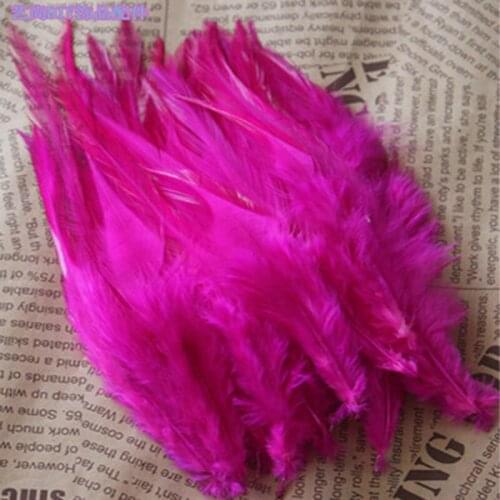 Hot sales wholesale 20pcs pretty 4-6 inches / 10-15cm Mei red Pheasant neck feathers DIY clothing hat decoration
