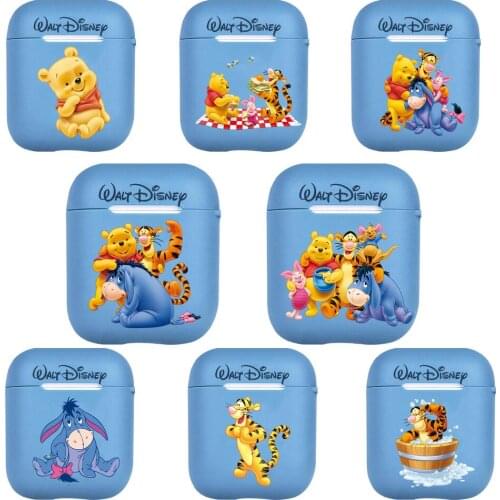 Winnie Bear Tigger Donkey FamilyPattern Case for Airpods Pro 1/2 Cover Protective Earphone Cases Headphones Funda Protective For
