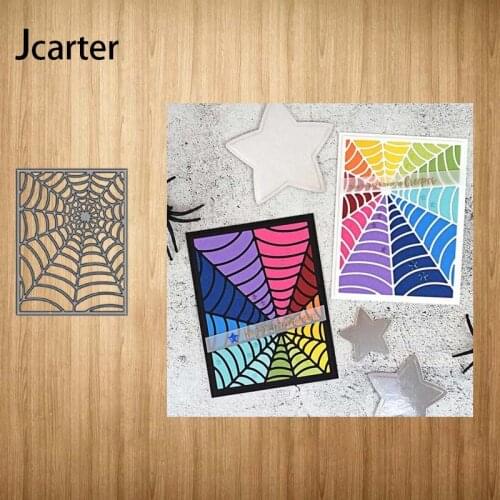 Metal Cutting Dies Rectangle Cobweb Background Craft Stencil Diy Scrapbooking Handmade Card Make Shape Album Decoration Model