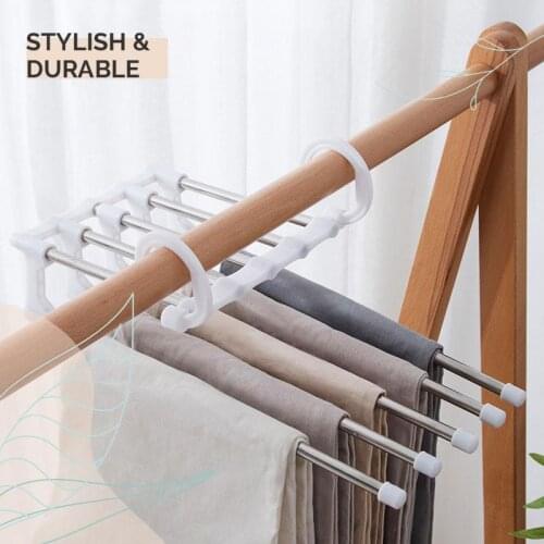 Multi-functional Pants Rack Pants Hanger Hanger Clothes Dry Rack Organizer Household Accessories Tools Home Storage Supplies