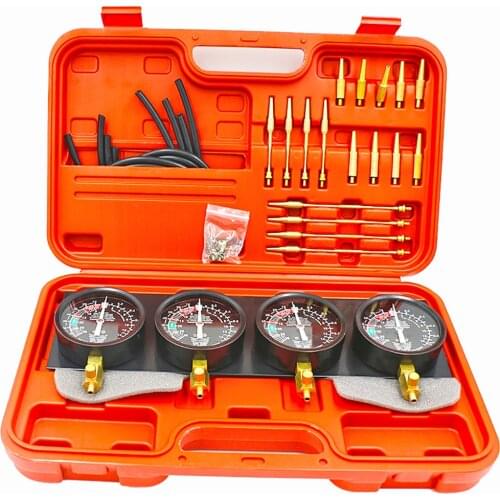 Motorcycle Four Cylinder Balancer Vacuum Suction Meter Fuel Vacuum Carburetor Synchronizer Carb sync With 4 Gauge GS CB KZ XS