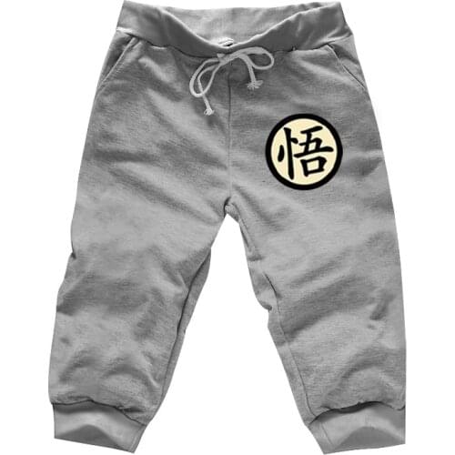 Mens Casual Funny Print calf Length Spring summer Gray Men Jogger Sweatpants Anime Cosplay Fitness