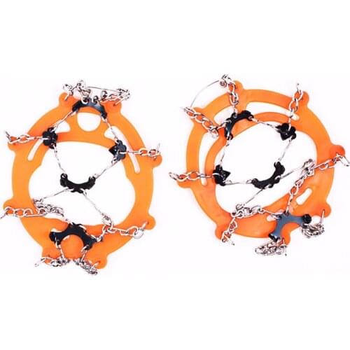 Snow Non Slip Climbing Crampons Cleats Shoe Cover Ice Gripper For Spikes Hiking Winter Manganese Steel Outdoor Cleats Overshoes