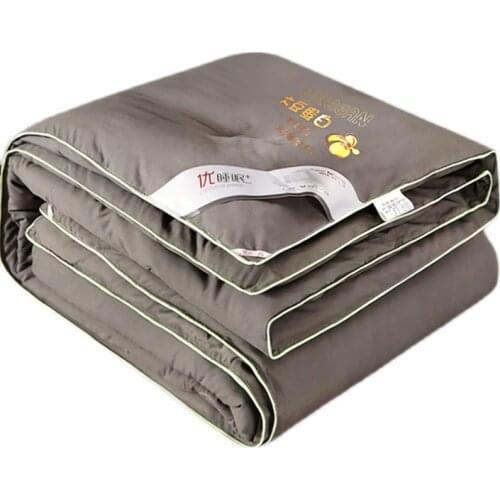 Soy fiber quilt spring autumn quilts summer air-conditioning comforter winter thicken warm cotton duvets king twin queen size