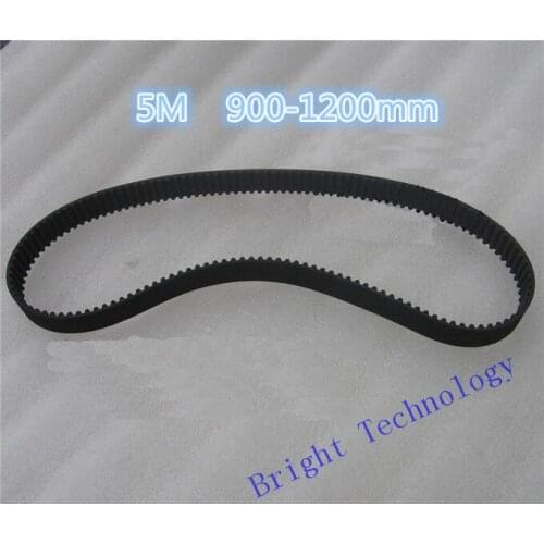 HTD 5M Arc Length 900 1000 1200 mm width 20mm pitch 5mm Synchronous Timing belt 3D printer Engraving Machine Part Reciprocating