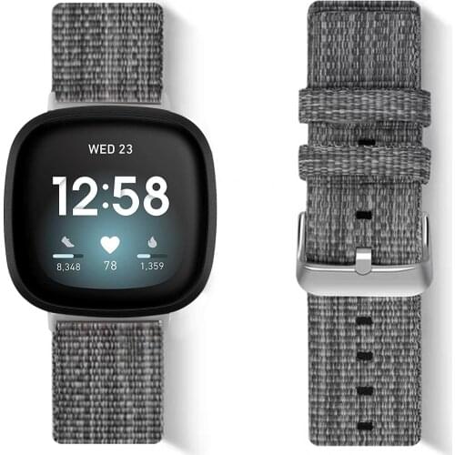 Correa for Fitbit Versa 3 band sports nylon watchband for Fitbit Sense strap men women versa 3 Breathable Replacement Bracelet