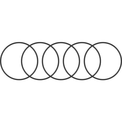 Uxcell 5/15Pcs O-Rings Nitrile Rubber Round Seal Gaskets to Petroleum Oils Greases Hydraulic Fluids Alcohol Mineral oil etc