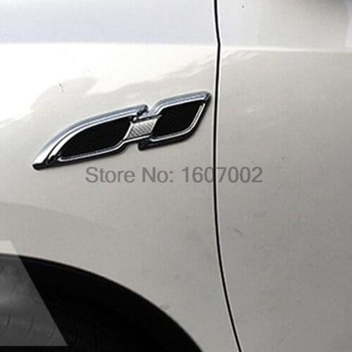 For Toyota RAV4 RAV 4 2016 ABS chrome Front Side Decoration Vents Air Outlet lamp trim Side AC Cover Outlet Trim 2pcs