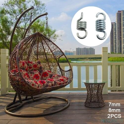 2Pcs Hammock Chair Hanging Porch Swing Spring Heavy Duty Stainless Steel Hammock