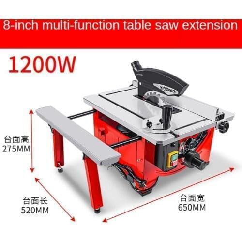 8-Inch Chainsaw Woodworking Table Saw Cutting Machine Push Multi-Function Power Tool Workbench Dust-Free Miter Cutting Board