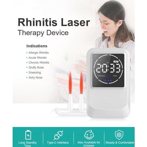 Improve blood circulation LLLT Cold Laser therapy equipment rhinitis blood sugar treatment quantum healing laser acupuncture