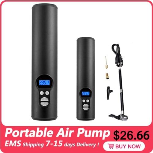 Electr Car Pump 12v Portable Air Compressor Mini Tire Inflator Handheld Air Pump For Car Bicycles Tires Balls Swimming Rings