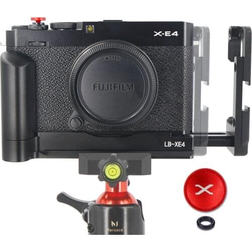 Quick Release L Plate Metal Hand Grip Arca Swiss Bracket Holder for Fuji Fujifilm X-E4 XE4