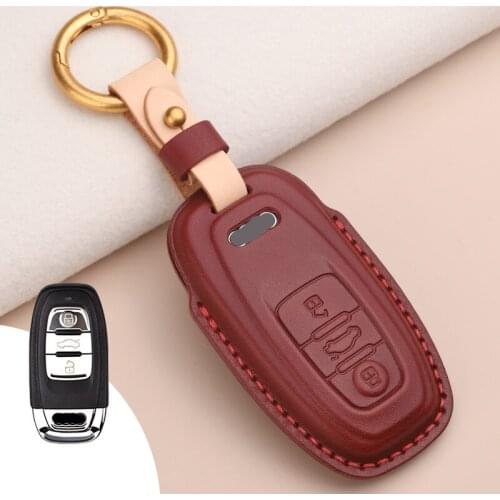 3 Buttons Car key case Cover For Audi R8 TT SQ5 RS5 For Audi 754C 754G C6 Remote Key fob Auto Accessories Cover