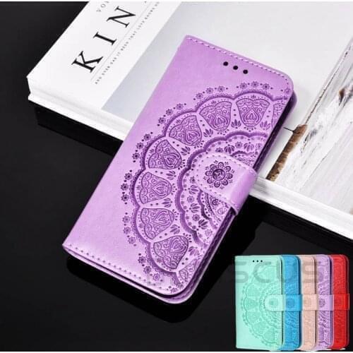 3D Relief Datura Wallet Case for Moto G Power G8 G9 Play G7 Plus G30 G10 E7