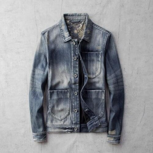 Warm Mens Thick Denim Coats Fashion Fleece jeans Vintage Blue Jacket Winter Outwear Male Cowboy Drop Shipping