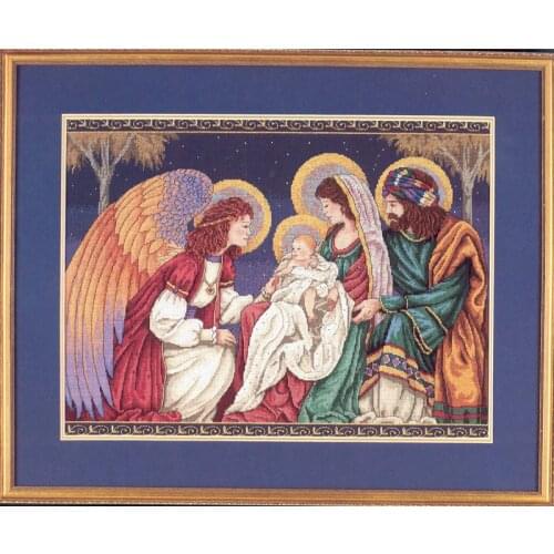 Top Quality Beautiful Lovely Counted Cross Stitch Kit The Birth of Christ Jesus Religion God Holy Nativity dim 08563
