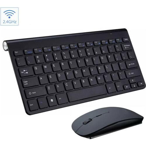 Wireless Keyboard Mouse Set Ergonomic Mouse PC Mause Silent Button Keyboard and Mouse Combo 2.4G for Laptop PC